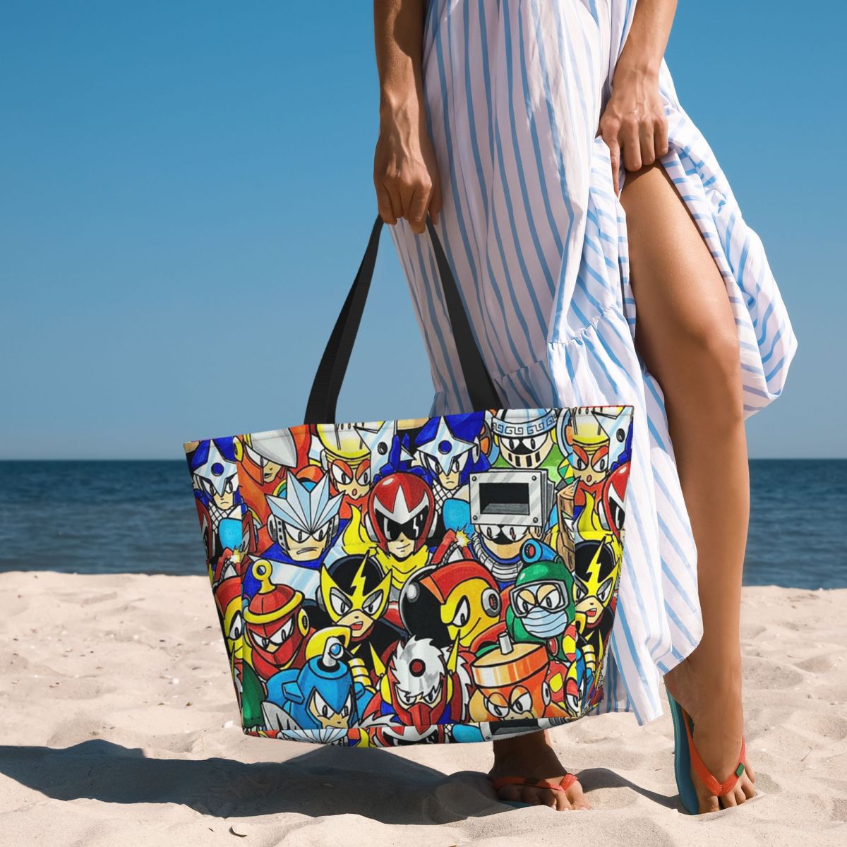Yoga Fitness Video - Megaman Video Game Mega Man Beach