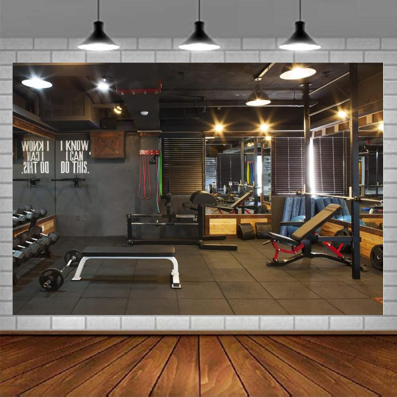 Yoga Fitness Video - Gym Photography Backdrop Fitness Party Decoration