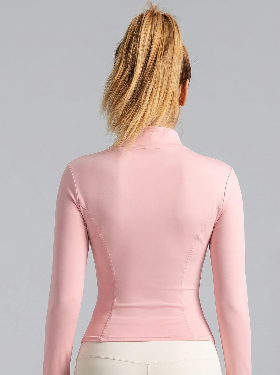 New Women Light Pink Yoga Coat - огляд і ціна Yoga Fitness Jacket