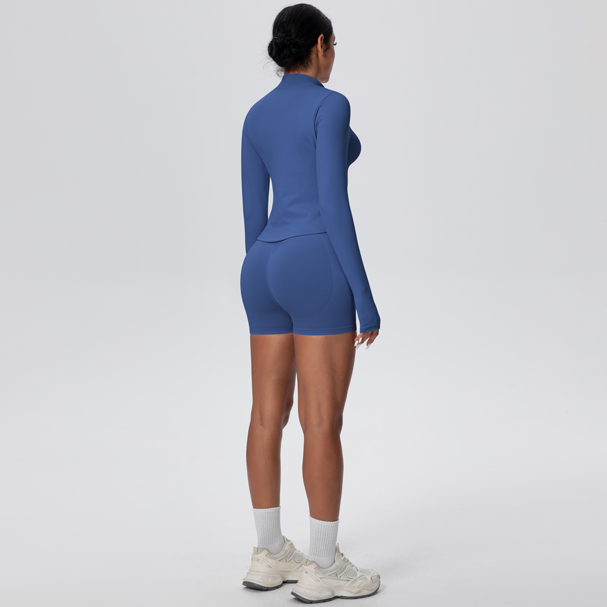 2PCS/Set Solid Color Gym Sport - огляд і ціна Yoga Fitness Jacket