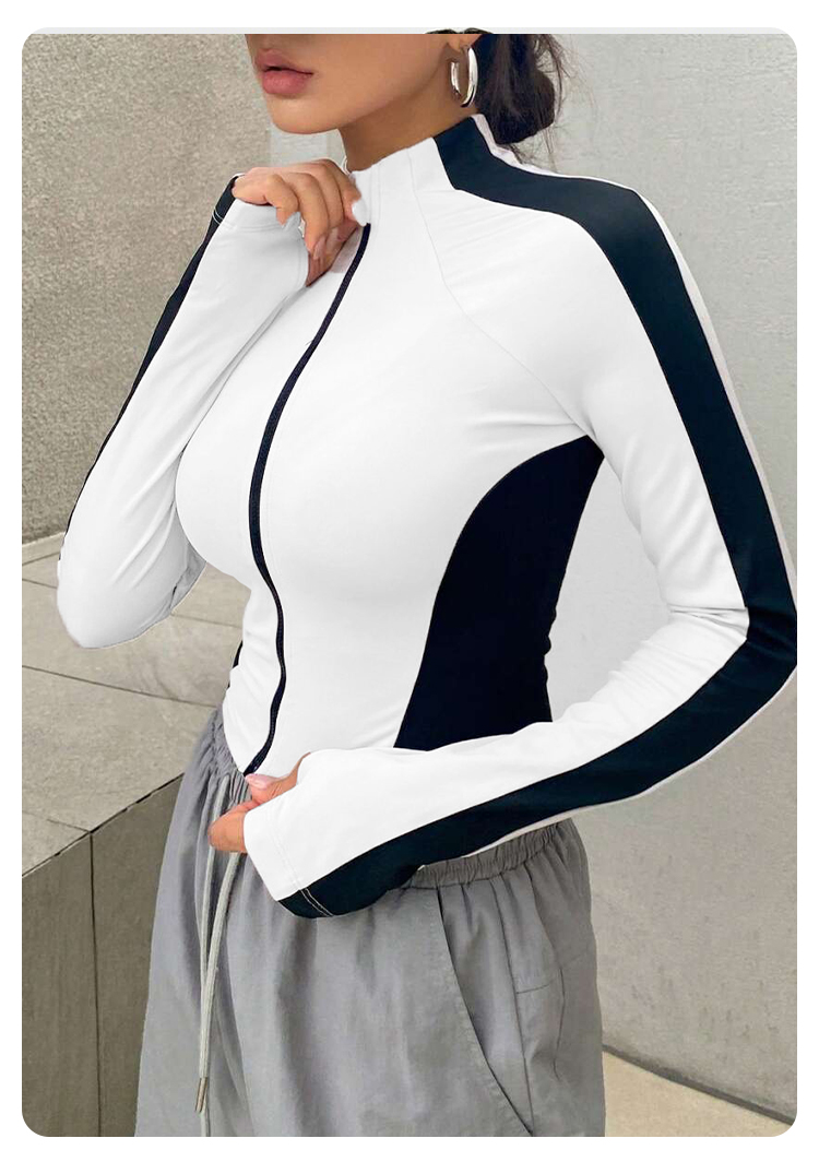 Yoga Clothes Stand Up Collar J - огляд і ціна Yoga Fitness Jacket