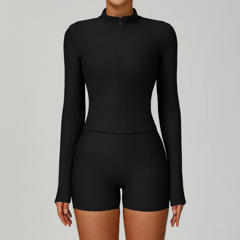 BIANHUI Threaded Stand Collar  - огляд і ціна Yoga Fitness Jacket