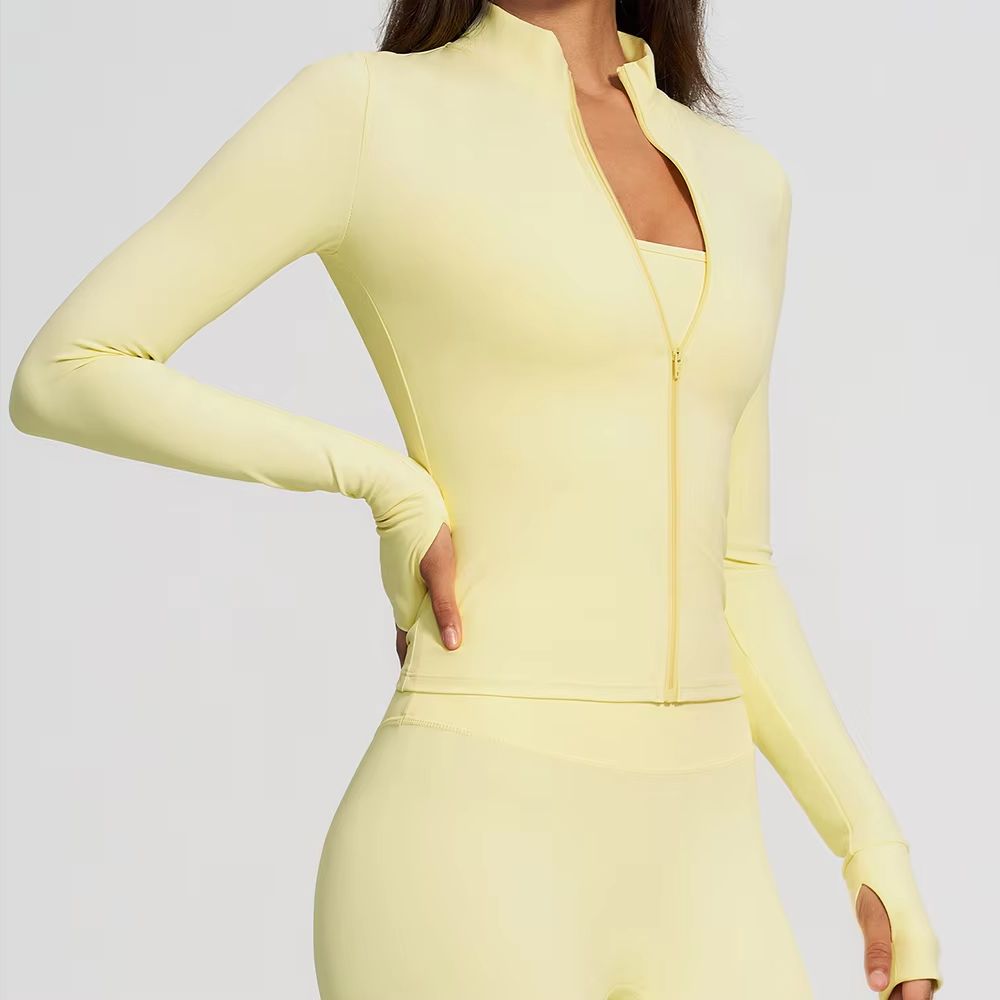 Women Zip Fitness Yoga Shirt L - огляд і ціна Fitness Yoga Only For Women