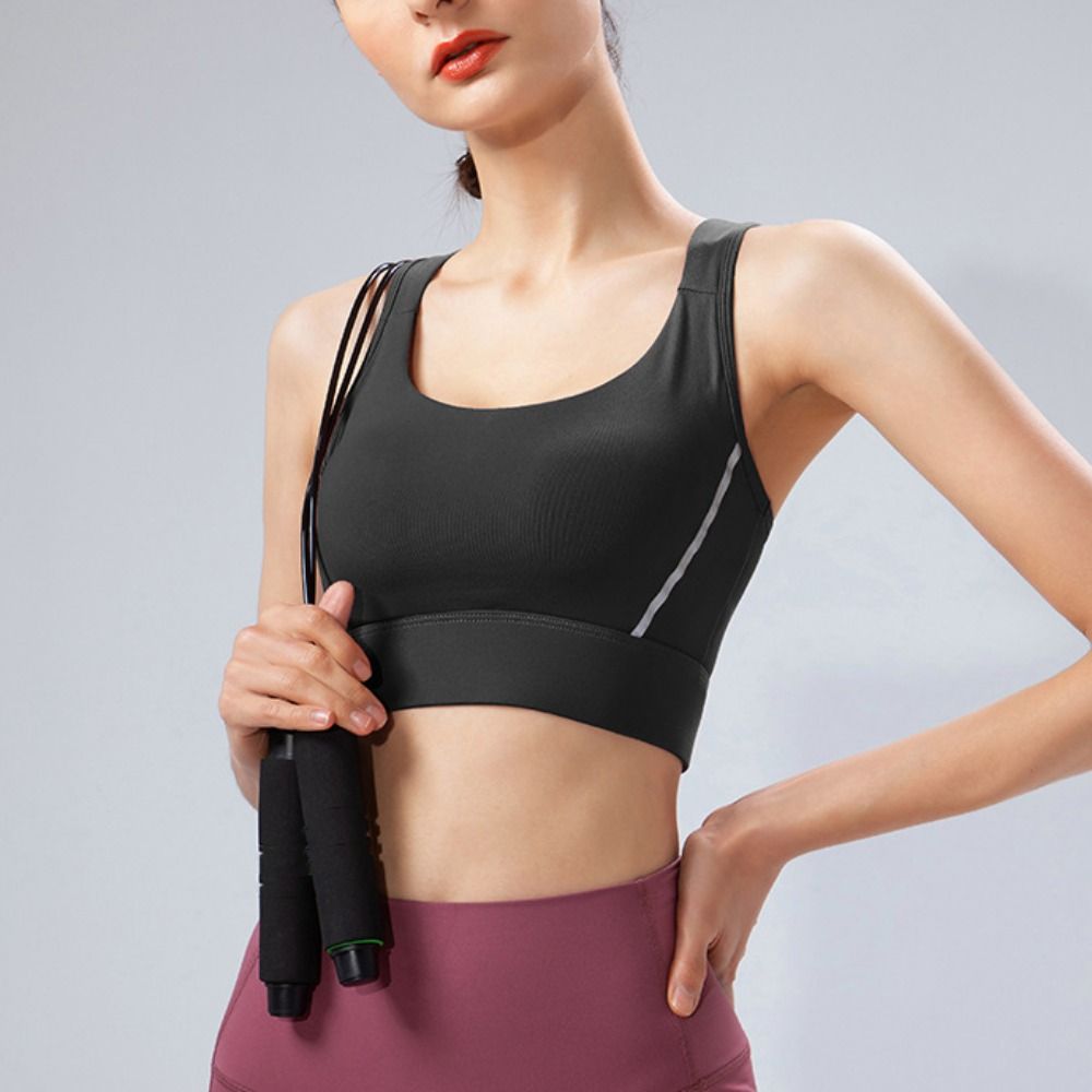 Solid Color I-shaped Sports Br - огляд і ціна Fitness Yoga Youth
