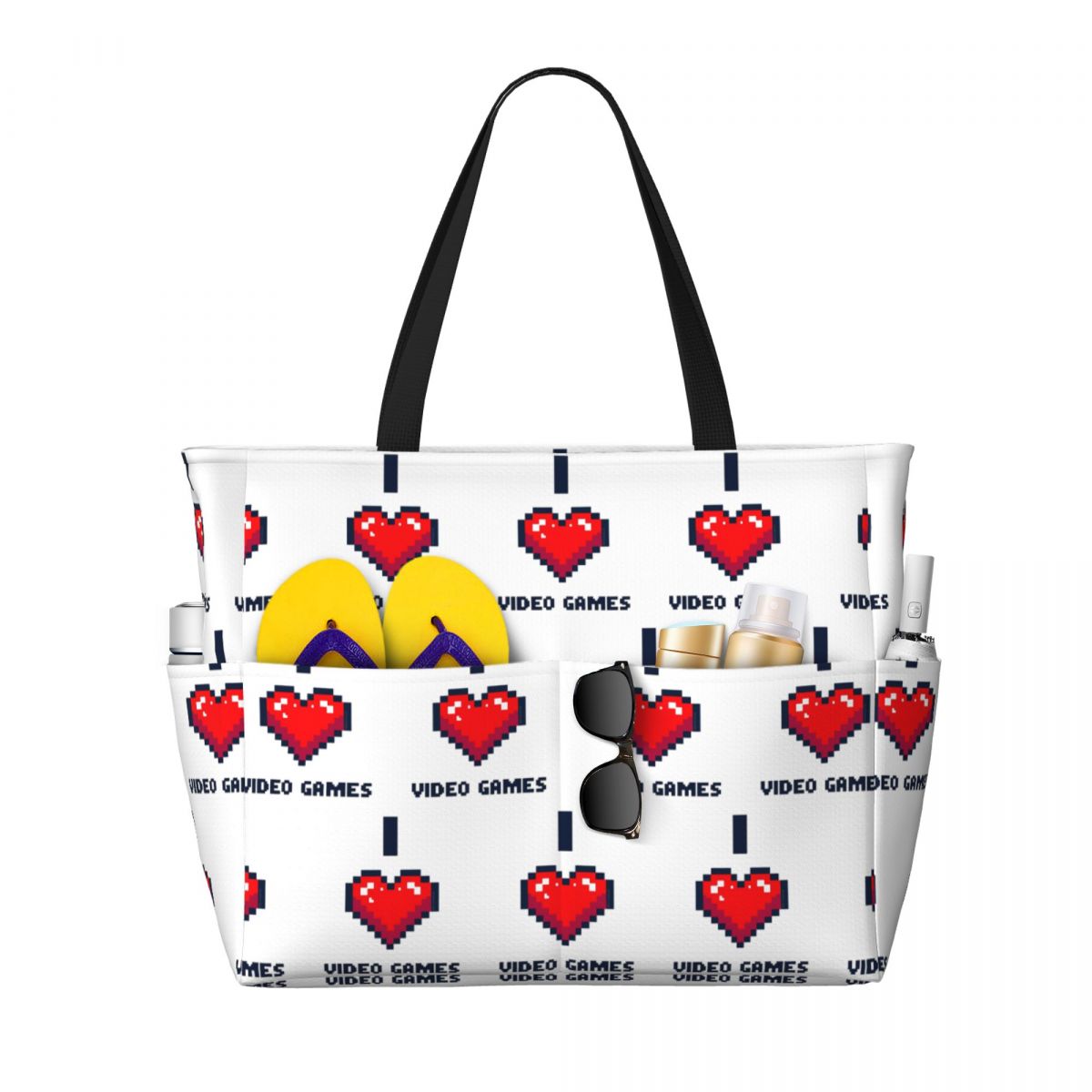 I Heart Video Games Beach Tote - огляд і ціна Yoga Fitness Video
