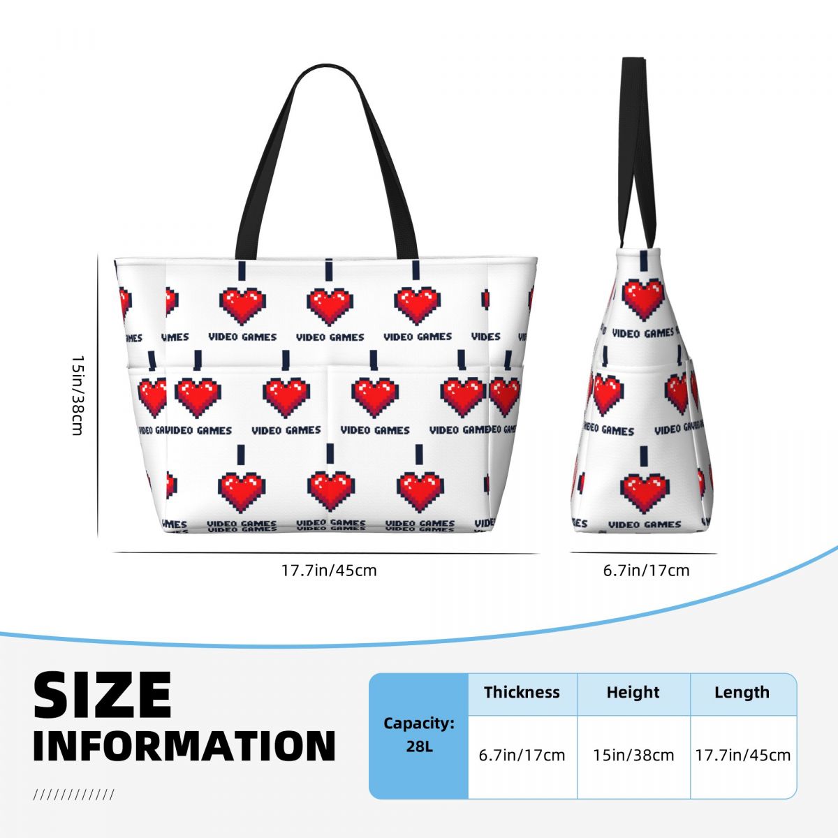 I Heart Video Games Beach Tote - огляд і ціна Yoga Fitness Video